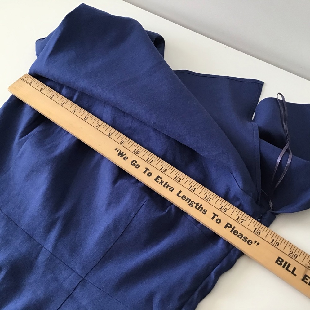 Dress 12 NWT $159 tag Ocean Blue One Shoulder Antonio M - Picture 6 of 10